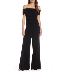 Eliza j off the shoulder jumpsuit clearance