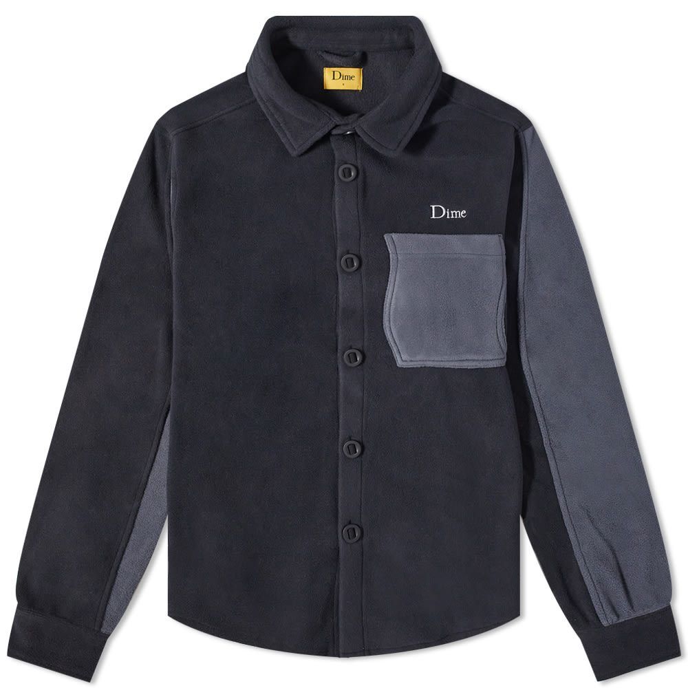 Dime polar fleece button up shirt clearance