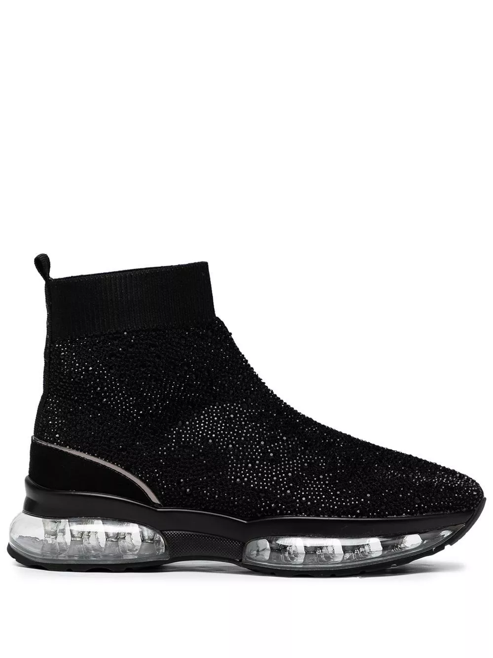 højt Mundskyl ikke Carvela Link Bubble Bling sock sneakers in Black | Stylemi
