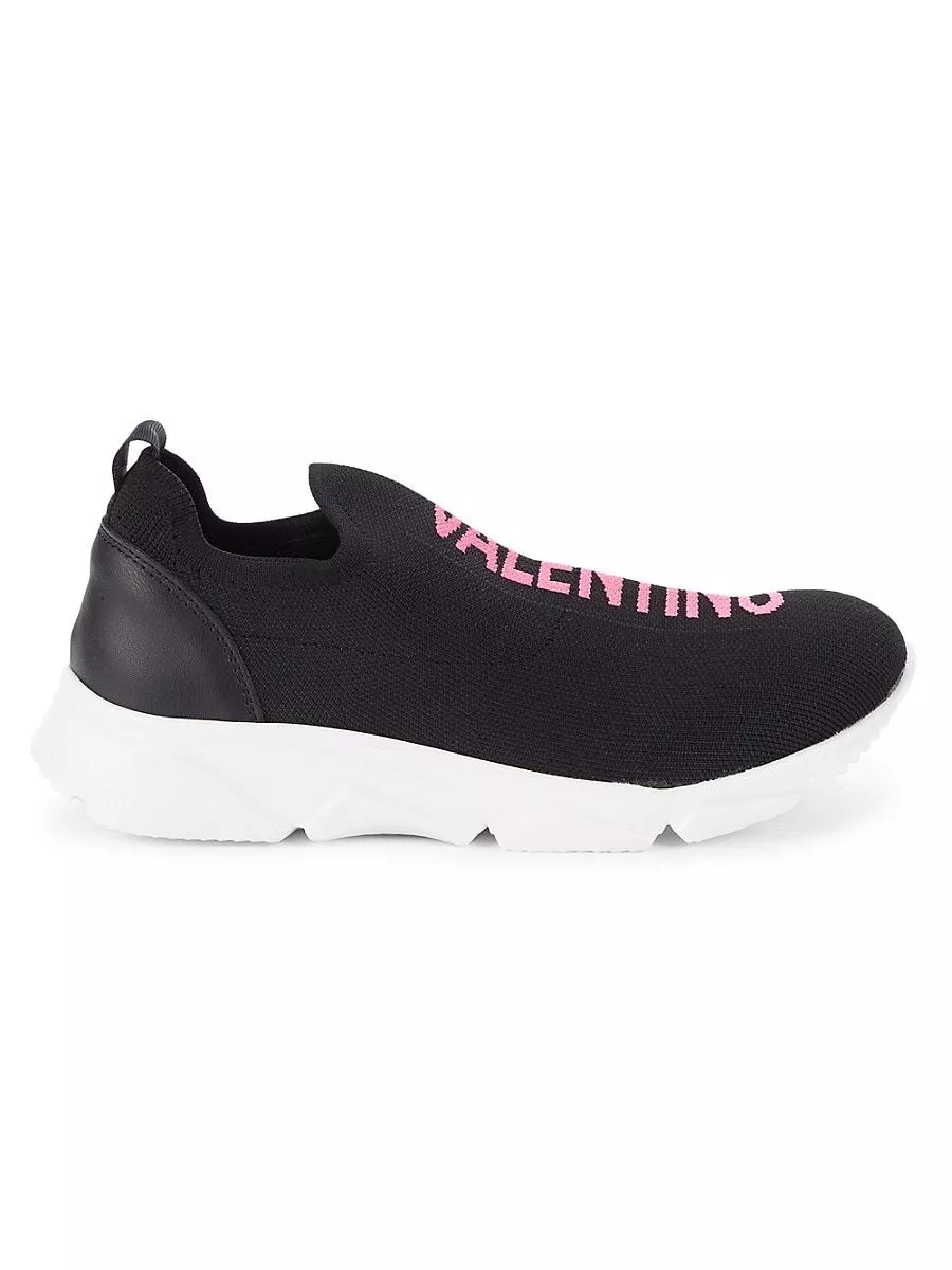 Valentino Bags by Mario Valentino Queenie Tex Logo Sock Sneakers