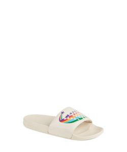 women's gg lamé slide sandal