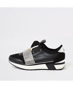 river island elastic runner trainers