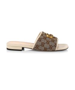 women's gg lamé slide sandal