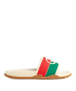 women's gg lamé slide sandal