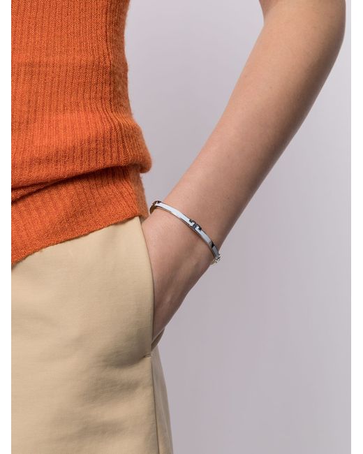 Tory Burch Serif-T stackable bracelet in Silver | Stylemi