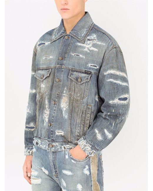 Diesel - Distressed Denim Jacket | HBX - Globally Curated Fashion and  Lifestyle by Hypebeast