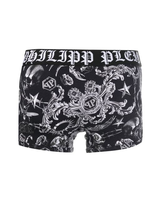 Philipp Plein Outline skull-print Boxers - Farfetch