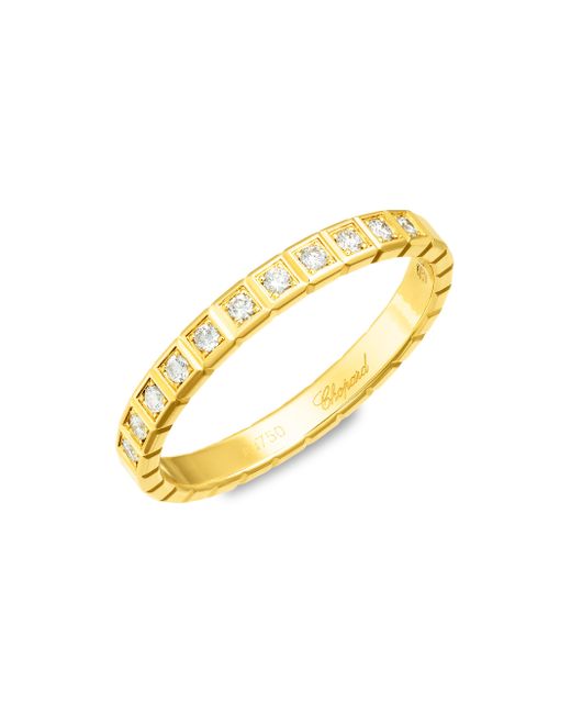 Chopard Ice Cube 18k Diamond Ring Da Women Di Colore Giallo