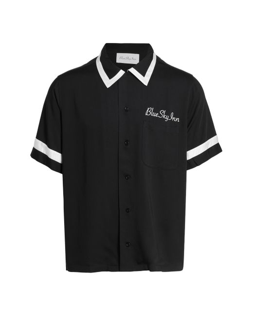 Blue Sky Inn Men's Black Waiter Short-Sleeve Shirt Small