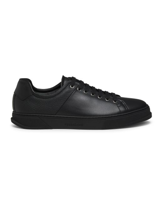 Ferragamo Men's Black Clayton Low-Top Sneakers