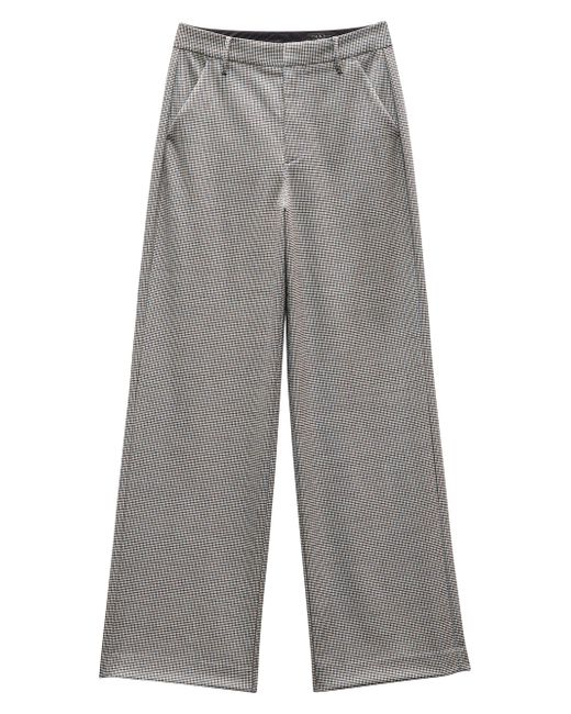Rag & Bone Women's Blue Andi Plaid Full-Length Trousers