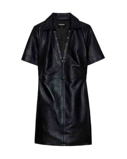 Zadig & Voltaire Women's Black Ralmy Grommet Embellished Minidress