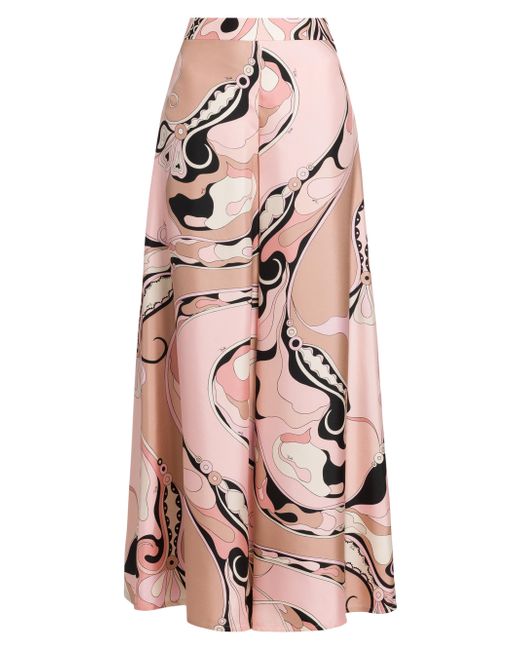 Pucci Printed Twill Wide-Leg Pants Da Women