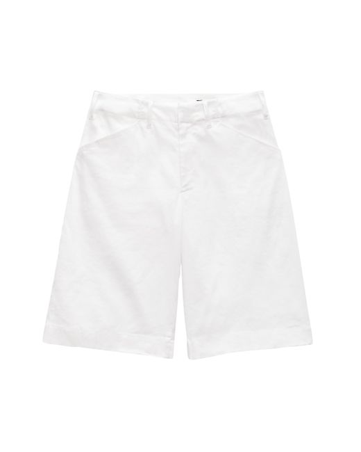 Rag & Bone Banks Blend Shorts Da Women Di Colore Bianco