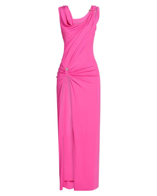Versace Safety Pin Stretch Crepe Jersey Gown Da Women