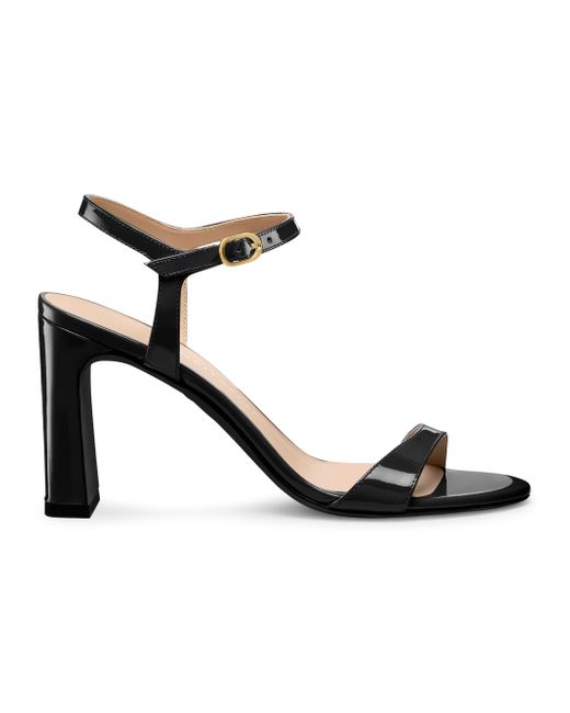 Stuart Weitzman Women's Black Babette 85mm Sandals