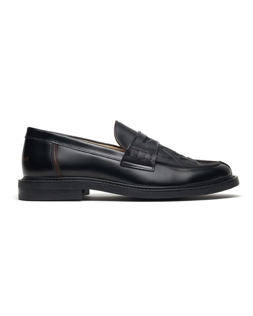 Filling Pieces Men's Black Gowtu Leather Penny Loafers
