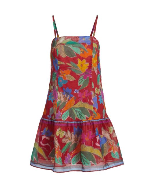 Marie Oliver Anita A-Line Minidress Da Women Di Colore Floreale