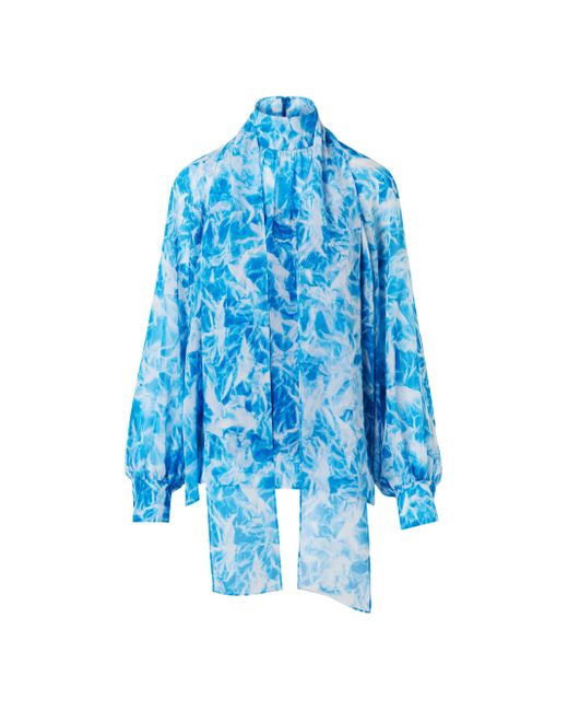 Akris Women's White Abstract-Print Blouse