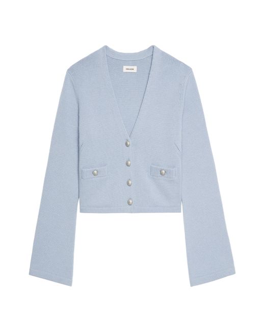 Zadig & Voltaire Nolly Cashmere Cardigan Da Women Di Colore Blu
