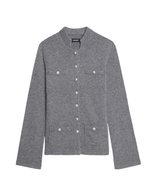 Zadig & Voltaire Women's Gray Lucy Cashmere Sweater