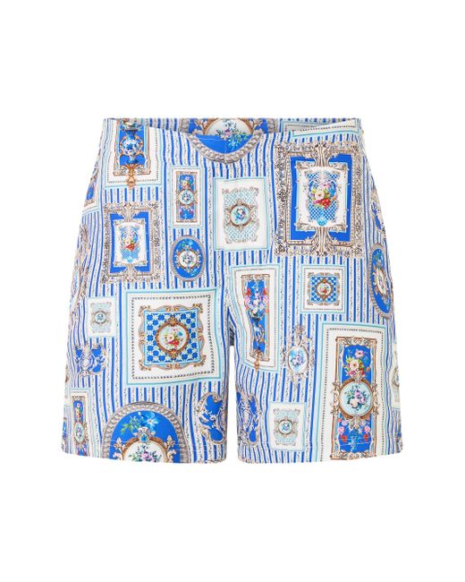 Camilla Printed Mid-Length Boardshorts Da Men