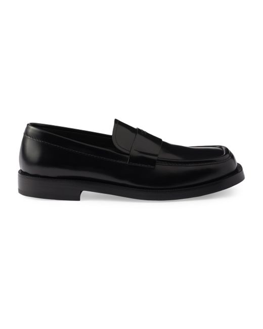 Prada Men's Brown Brushed Loafers