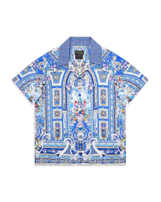 Camilla Little Boys Ottoman Opulence Camp Shirt 10