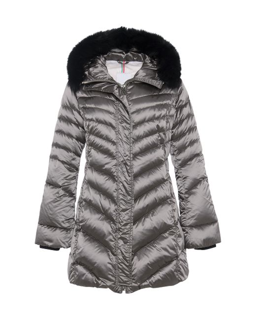 Gorski Women's  Apres-Ski Jacket With Detachable Toscana Lamb Hood Trim