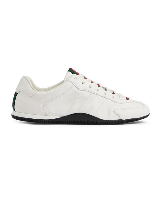 Gucci Men's White Rochelle Low-Top Sneakers