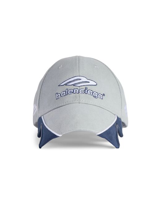 Balenciaga 3b Football Cap Da Men Di Colore Blu