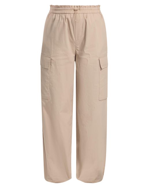 Rag & Bone Women's Brown Victoria Drawcord Cotton-Blend Cargo Pants