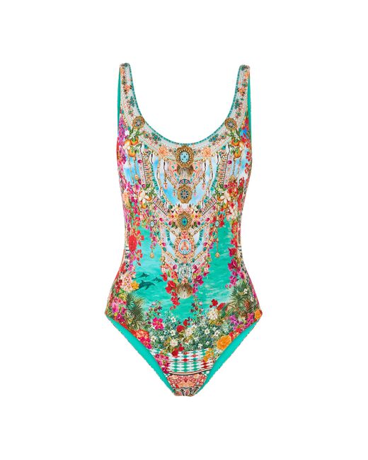 Camilla Wide Strap Scoopneck One-Piece Swimsuit Da Women