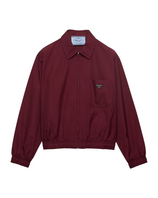 Prada  Red Womens Poplin Jacket