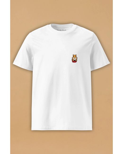 Pitod Squirrel T-Shirt T-Shirt Tops Unisex Genderless Sustainable  Di Colore Bianco