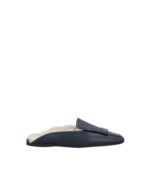 Sergio Rossi Man Mules Clogs Midnight Da Men Di Colore Blu