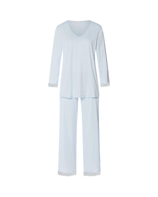 Hanro  White Pima Cotton Inaya Pyjama Set