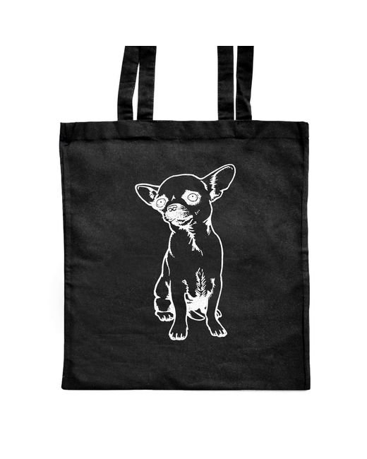 Azeeda Chihuahua Classic Tote Shopper Bag Zb00006354 Da Women Di Colore Nero