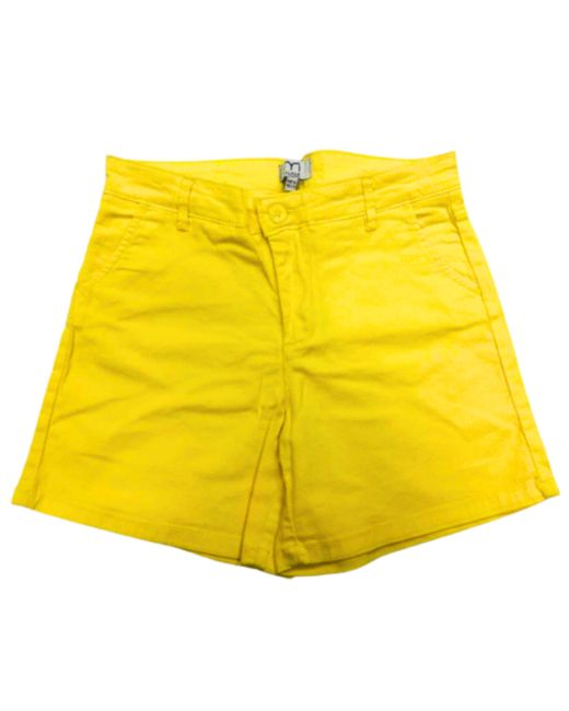 Casual Wear Milano Womens Midrise Classic Fit Summer Shorts Ladies  Di Colore Giallo