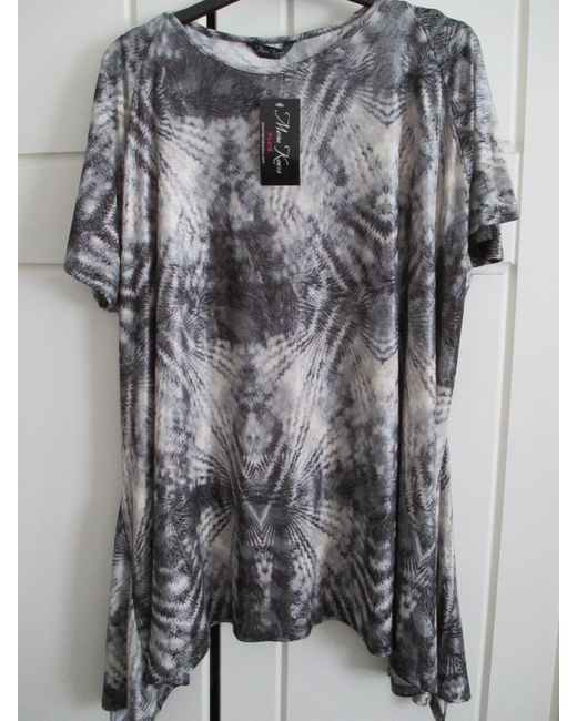 Marina Kaneva  Gray Grey Mix Top 22/24 Bnwt