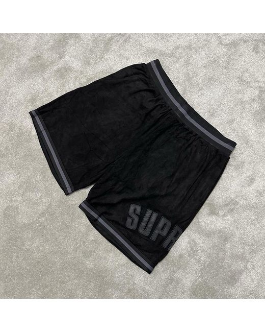 Supreme Men's  Ultrasuede Mesh Baseball Shorts Medium