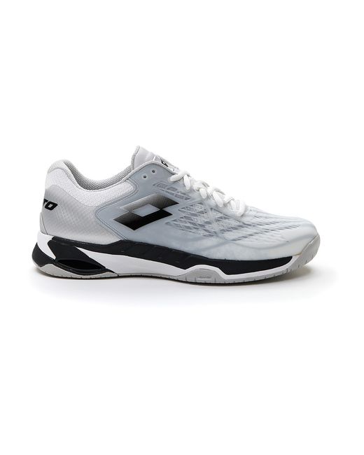 Lotto Mirage 100 Spd Tennis Shoes White/Black 6.5 Uk Da Men Di Colore Argento