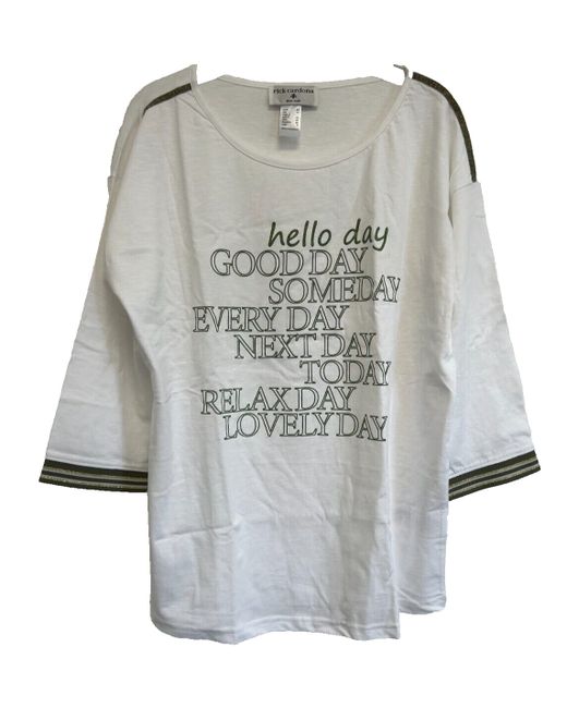 Rick Cardona  White Ecru T-Shirt Only 6 H02040