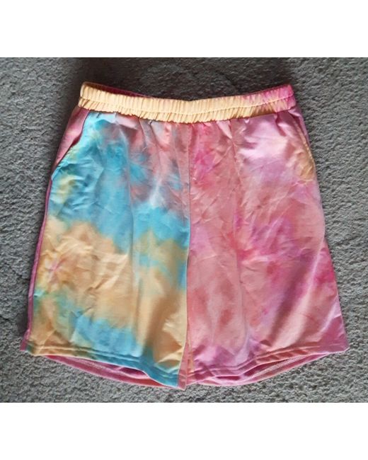 Zaful   Bnwt 12 L Tie Dye Pastel Shorts Elasticated Waist