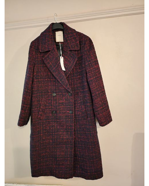Uk Esprit Ladies Recycled Wool Blend Coat 2xl Da Donna