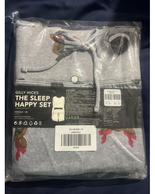 Gilly Hicks Womens Pyjamas Medium Christmas Dog Design Rrp 39