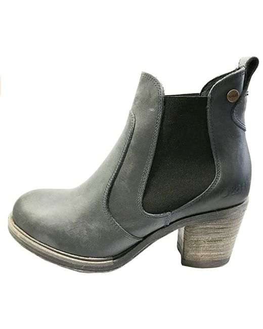 Hyde  Dark Blue Oak East Chelsea Boots Navy Leather