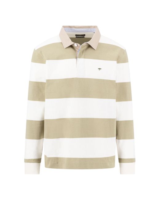 Fynch-Hatton Fynch Hatton Rugby Polo Stripe Top/Off Large New Ss26 Da Men Di Colore Bianco
