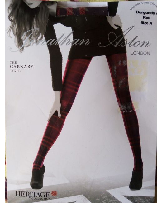 Jonathan Aston Discontinued The Carnaby Tartan Tights A Small New