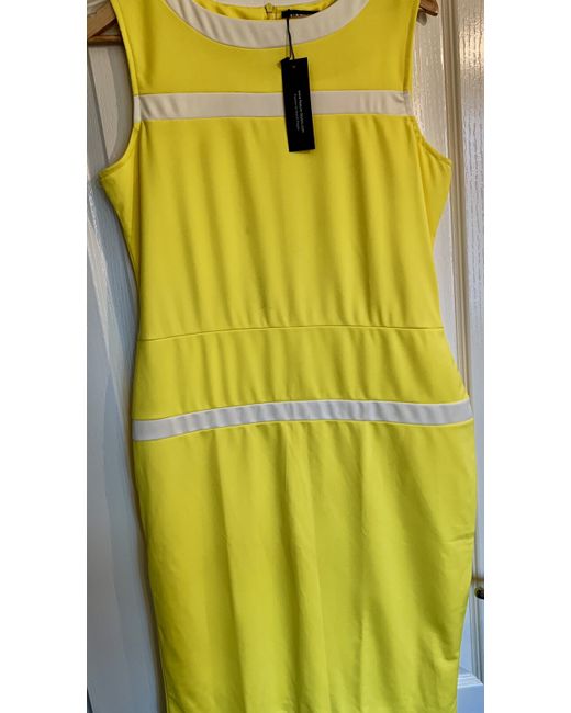 Nature Ladies Dress Xxl  Di Colore Giallo